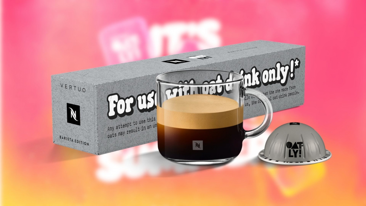 Nespresso y Oatly se unen: Oatly Barista Edition, edición limitada para mezclar con bebida vegetal