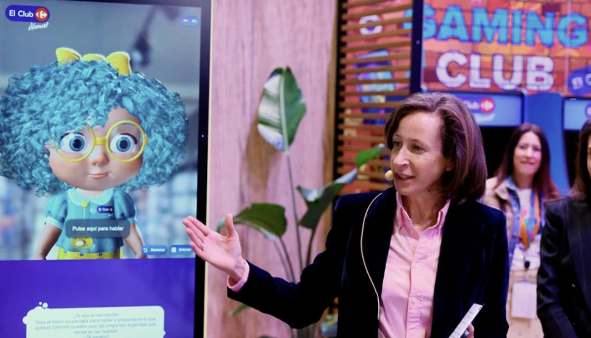 Elodie Perthuisot, CEO de Carrefour España, presentó el asistente IA ClubIA en 2025.