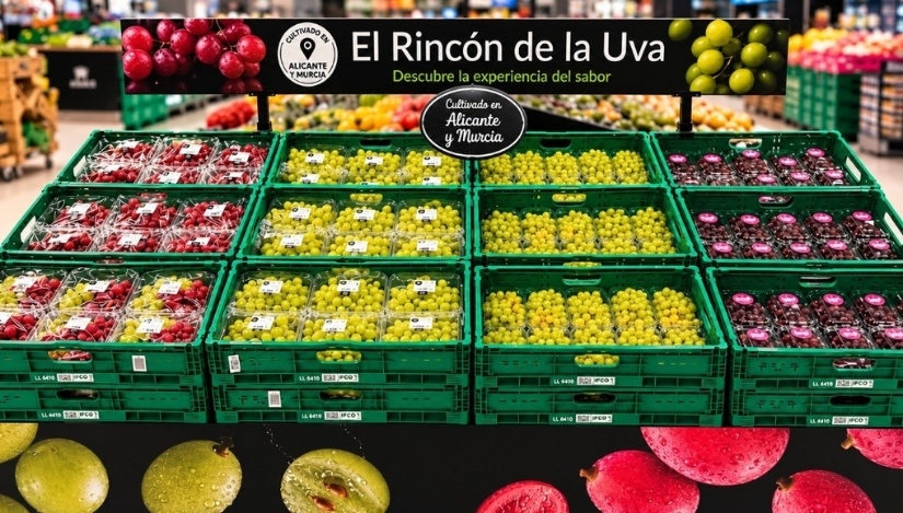 Carrefour lanza nuevas variedades de uva española con sabor a mojito, sangría y algodón de azúcar