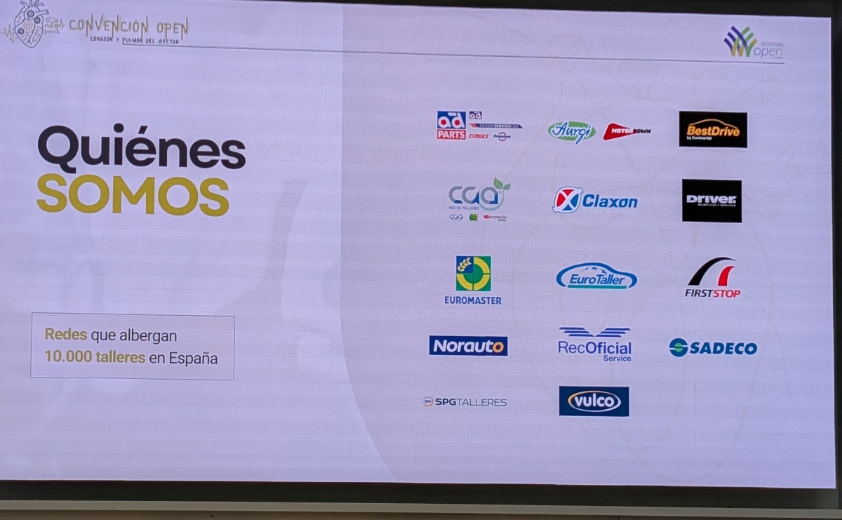 Socios actuales de Open, que representan a 10.000 talleres
