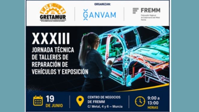 Los talleres de Murcia examinarán electrificación, tecnologías, mano de obra y competitividad en su 33ª Jornada Técnica