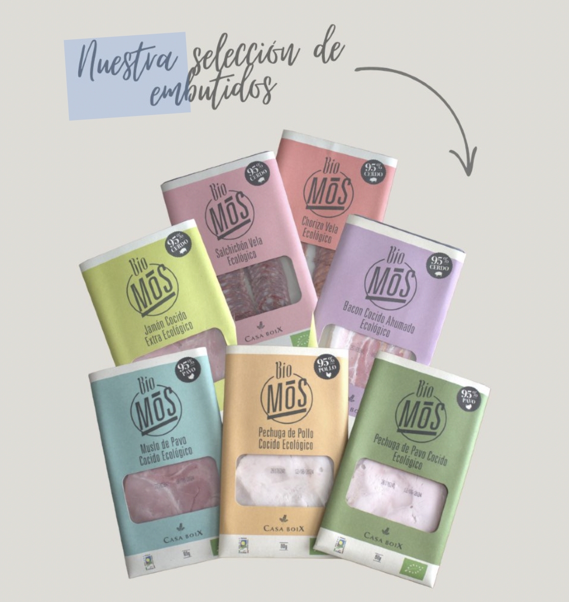 Selección de embutidos de EcoOrgánico T&B.