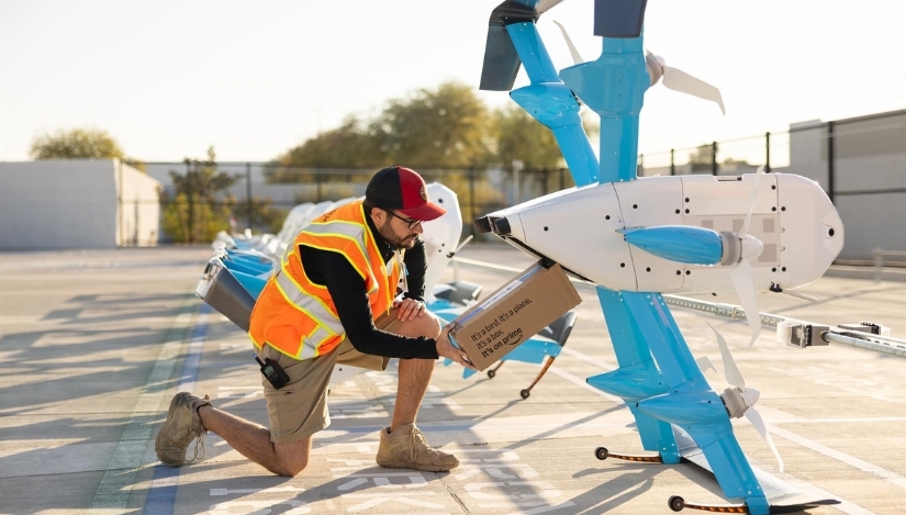 Amazon ampliará el servicio de reparto con drones a casi 500 localidades de EEUU en 2026