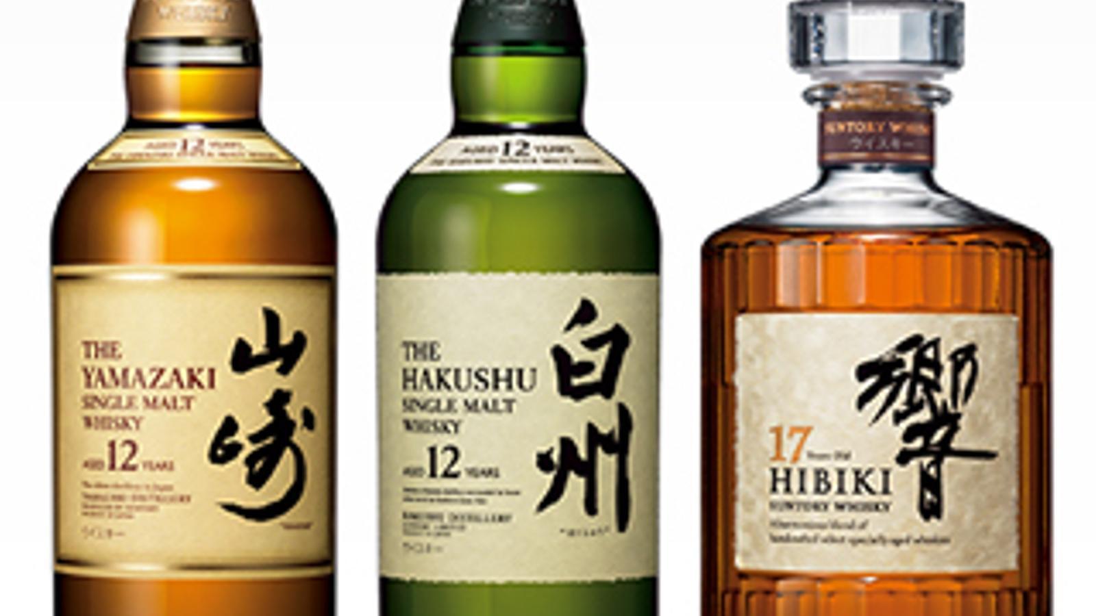 Yamazaki, Hakushu e Hibiki de Suntory Whisky - 