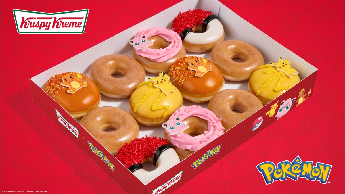 Pokemon x Krispy Kreme estará disponible a partir del martes 25 de agosto.