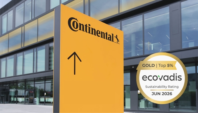 Continental, medalla de oro en sostenibilidad de EcoVadis