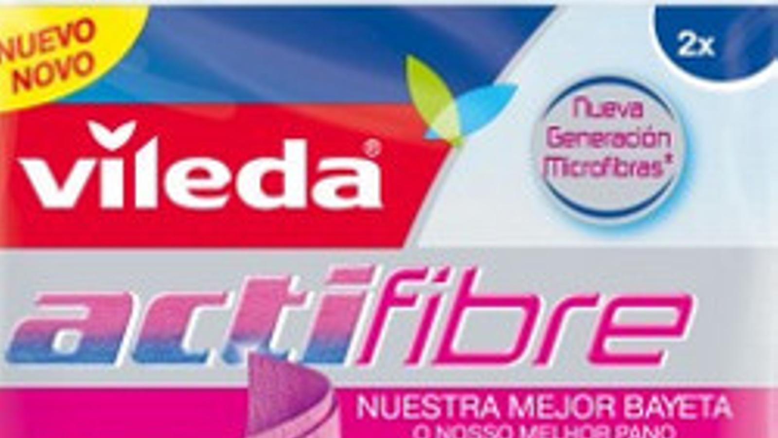 Vileda lanza su bayeta Actifibre que retiene los líquidos sin gotear