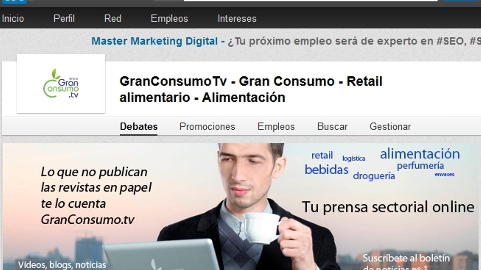 El grupo de GranConsumoTv en LinkedIn supera los mil integrantes