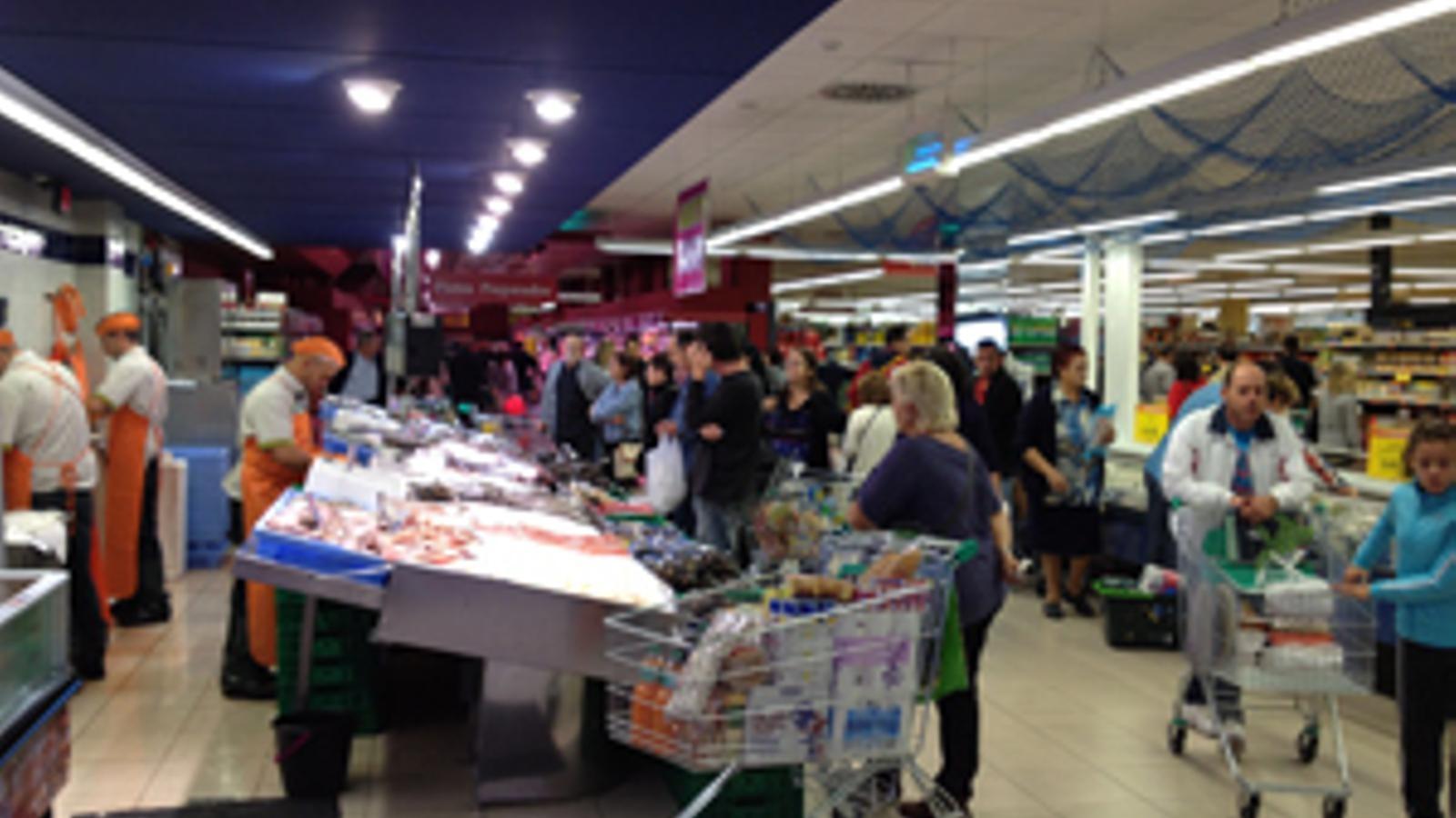 Imagen del interior de un Mercadona - 