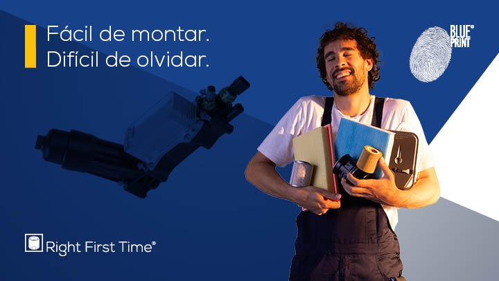 Carcasas con filtro y radiador de aceite Blue Print