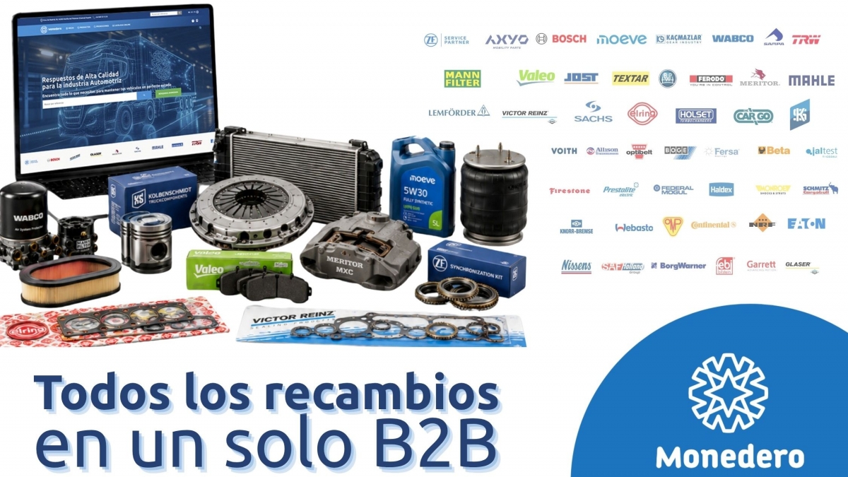 Auto Comercial Monedero lanza su nuevo B2B: todos los recambios, en una sola Plataforma