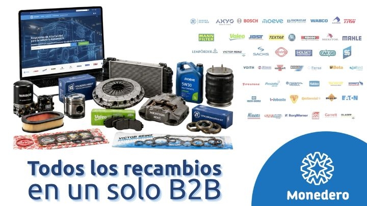 Auto Comercial Monedero presenta su nuevo B2B: todos los recambios, en una sola plataforma
