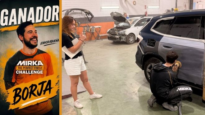 Borja Rodríguez, ganador del Mirka Perfect Finish Challenge: 