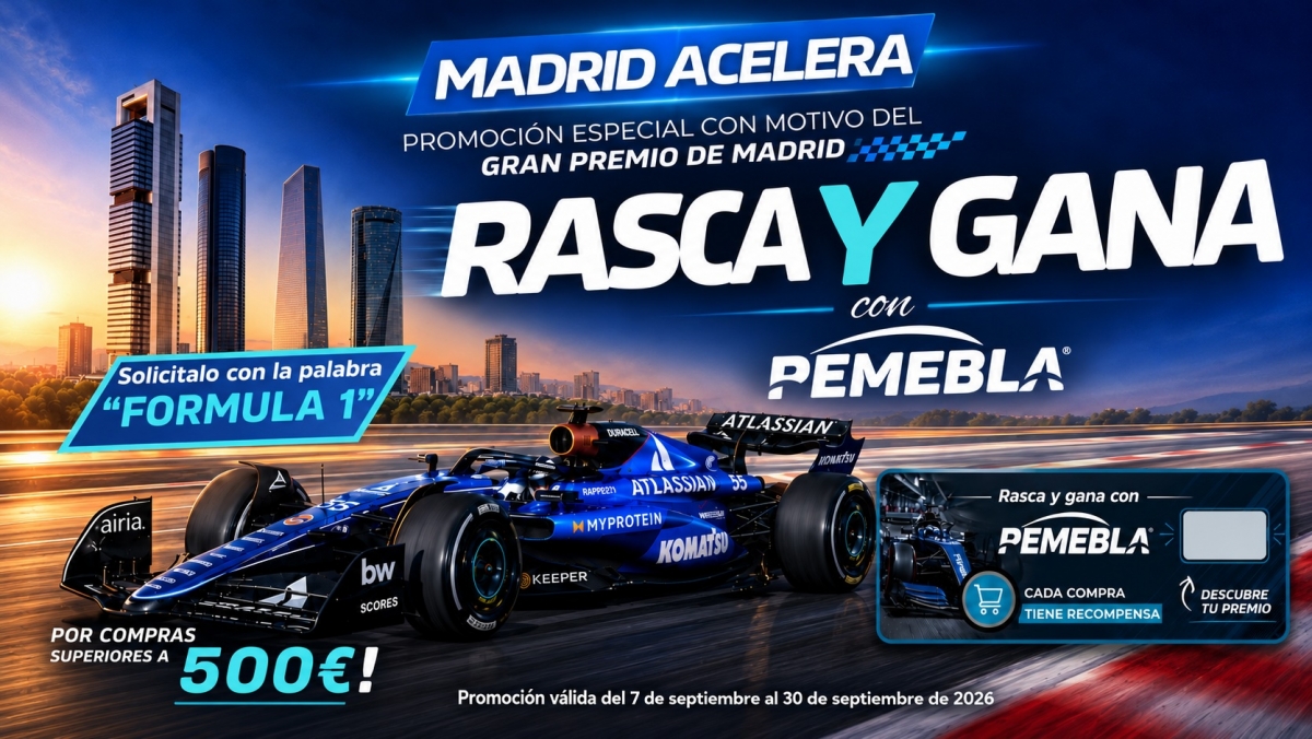 Pemebla premia las compras de sus clientes al ritmo de la F1 con su campaña “Madrid Acelera”