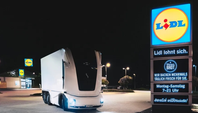 Lidl incorpora su primer camión autónomo sin cabina para reparto