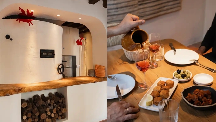 Interior y platos del nuevo restaurante El Horno de Segovia.