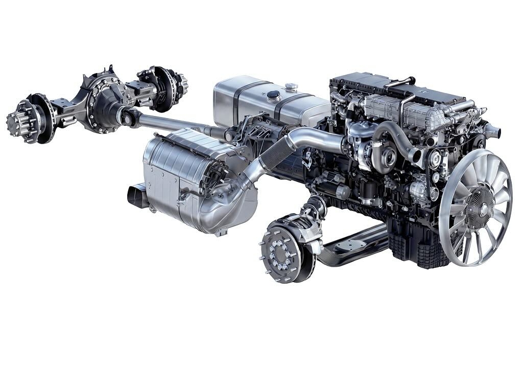 El futuro del diésel en Mercedes-Benz Trucks pasa por esta cadena cinemática.