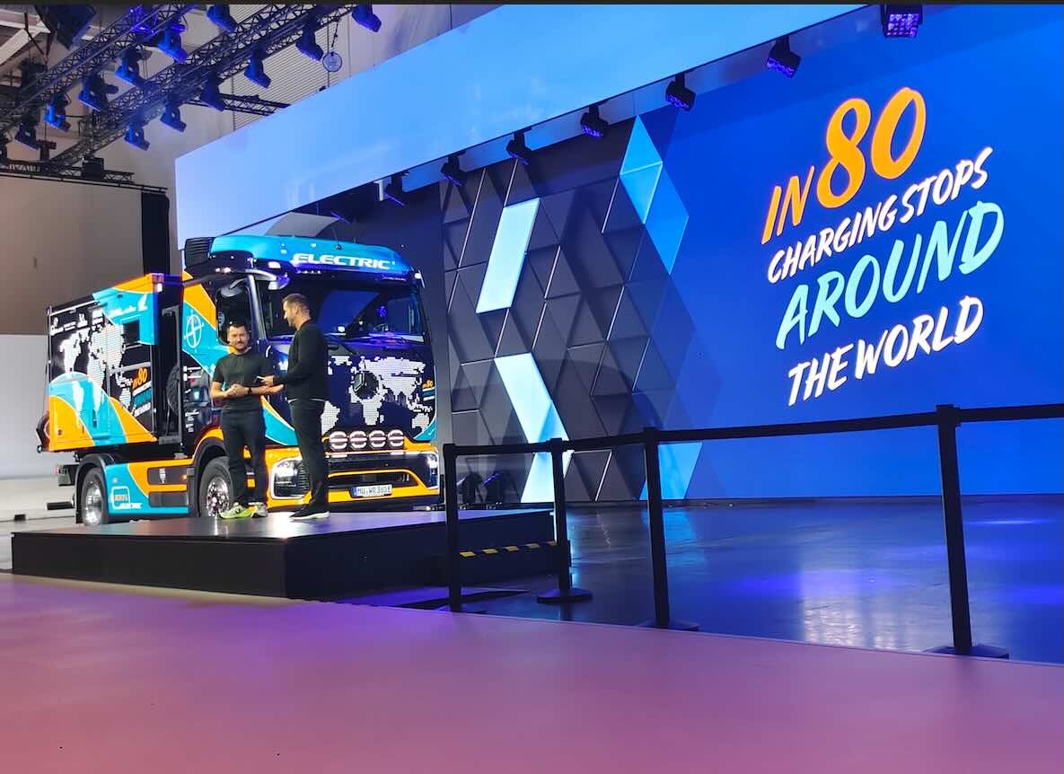 Tobias Wagner dará la vuelta al mundo en 80 cargas con el eActros 600.