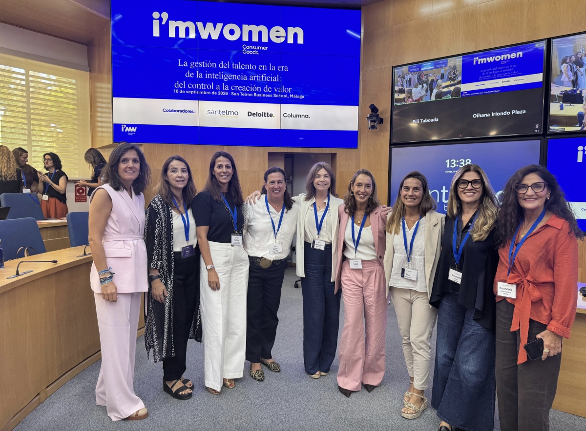 Directivas de I am Women Consumer Goods durante el encuentro celebrado en la sede de San Telmo Business School en Málaga.