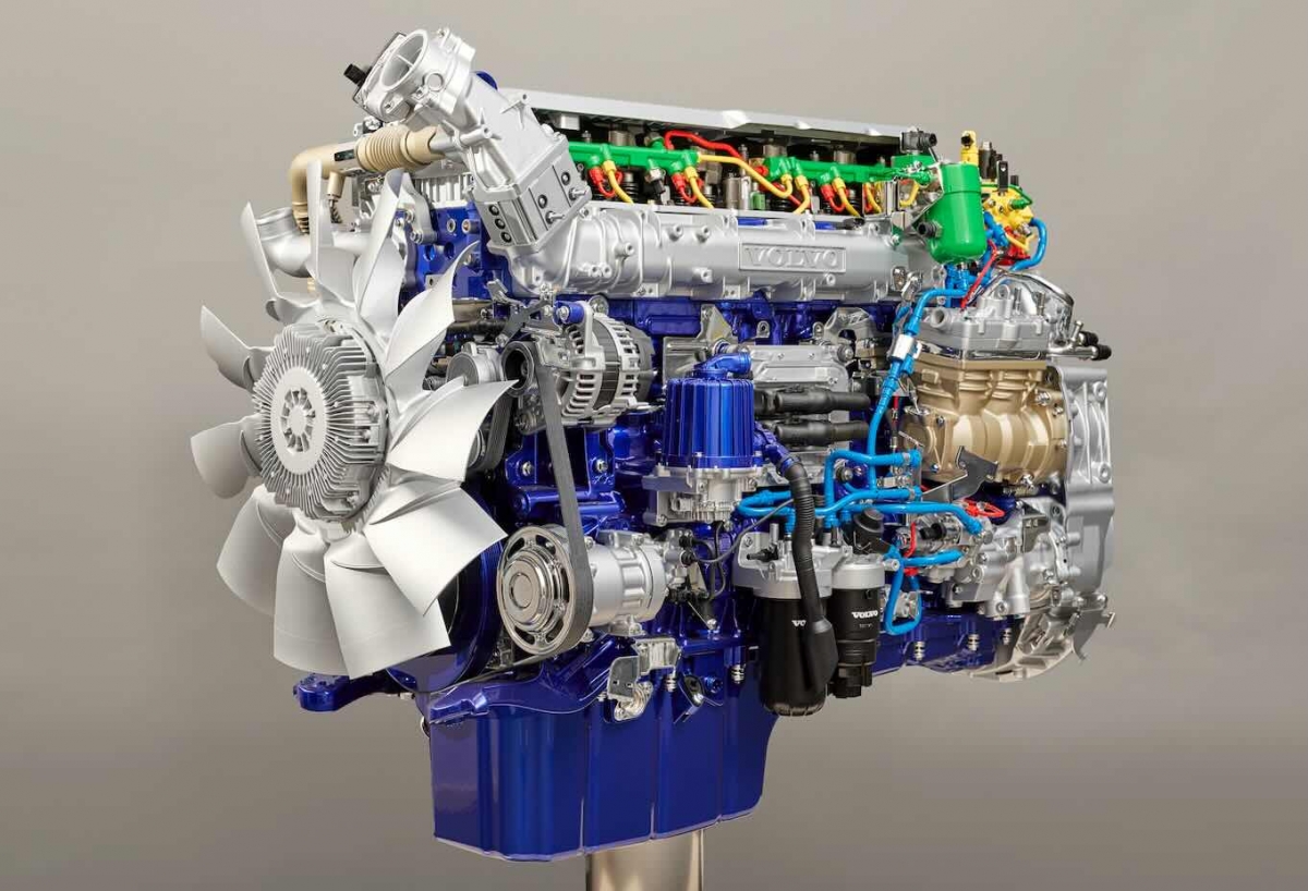 Detalle de las ´tripas´ del nuevo G13, un motor de gas con prestaciones de diésel.