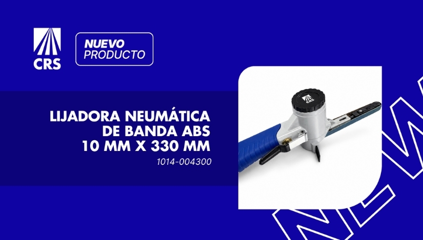 CRS presenta su nueva lijadora neumática ABS para facilitar el trabajo en zonas de difícil acceso del vehículo