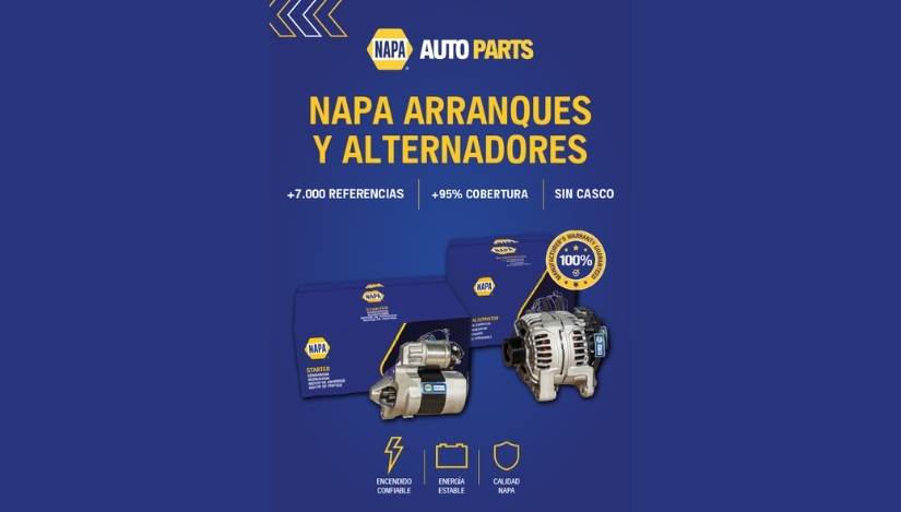 NAPA presenta sus nuevos arranques y alternadores para el mercado de la posventa
