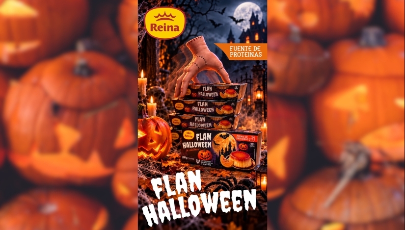 Reina entra en el otoño con el lanzamiento de Flan Halloween de calabaza