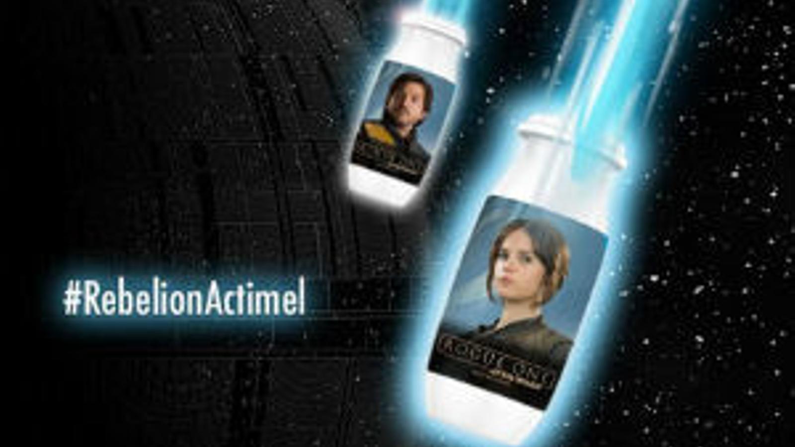 Llegan las botellas de Actimel con los personajes de Star Wars