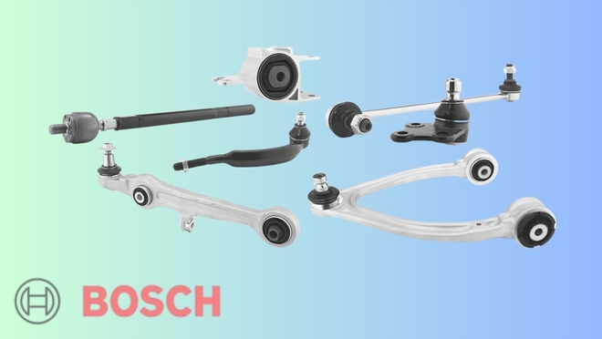 Bosch refuerza su catálogo de recambios con una gama de componentes para el chasis y la suspensión