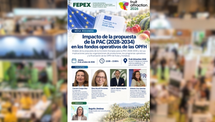 Fruit Attraction abordará la PAC 2028-2034 en las organizaciones de productores de frutas y hortalizas
