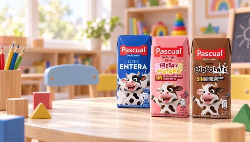 Pascual lanza una gama infantil de batidos sin azúcares añadidos ni edulcorantes