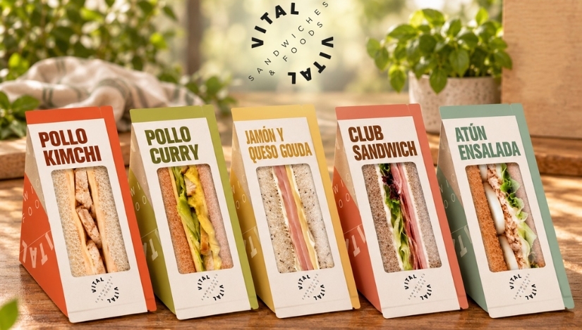 Vital Sándwiches renueva su gama Gastro con un nuevo envase de cartón