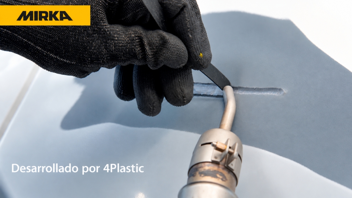 La solución integral de Mirka para la reparación estructural de plásticos en carrocería