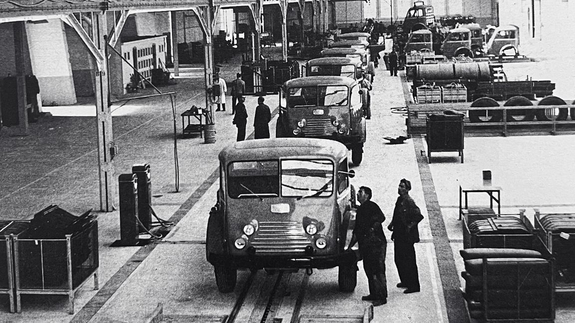 La historia productiva de la planta comenzó con el modelo “Tancarville”, del que se fabricaron 5.356 unidades entre 1957 y 1964.