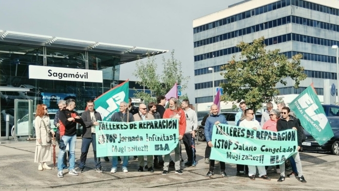 Los sindicatos se echan a la calle por el convenio de talleres de Navarra, sin avances desde enero de 2025