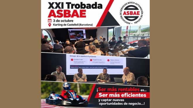 La Asociación de Servicios Bosch celebra su XXI Trobada priorizando la rentabilidad y nuevas vías de negocio para sus talleres