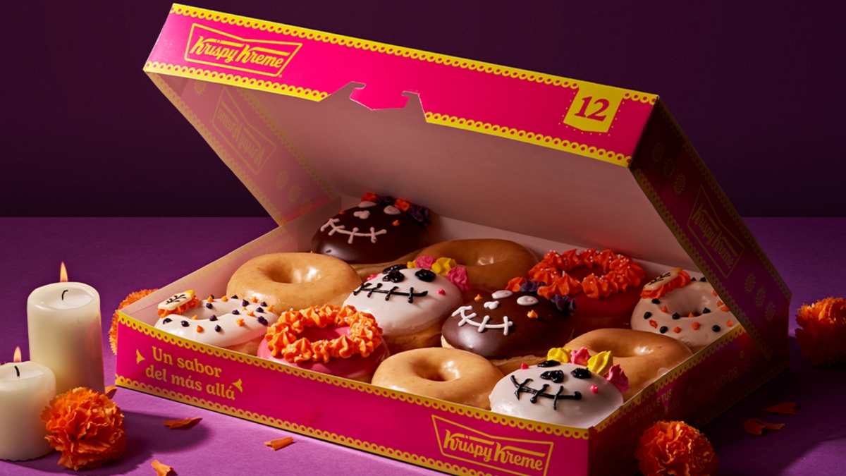 Krispy Kreme lanza cuatro glaseados especiales por el Día de Muertos