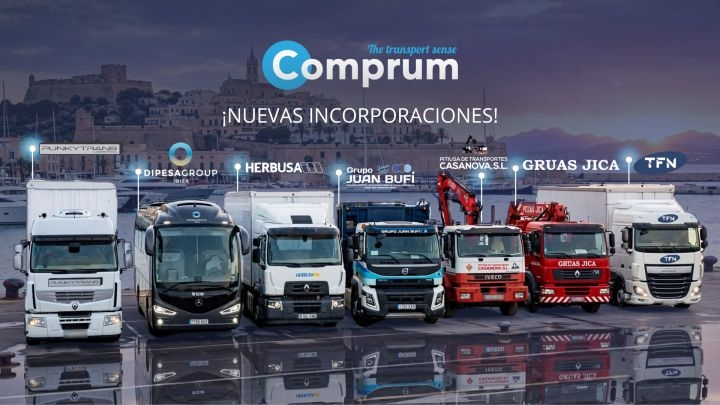 Siete empresas de Ibiza y Formentera se unen a Comprum para reforzar su eficiencia y competitividad en el sector del transporte