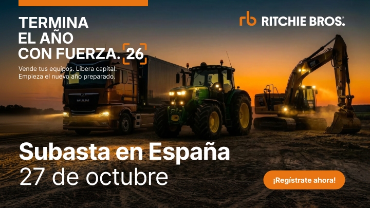 Termina el año con fuerza: maquinaria de calidad para que tu negocio siga en marcha en la subasta de Ritchie Bros 