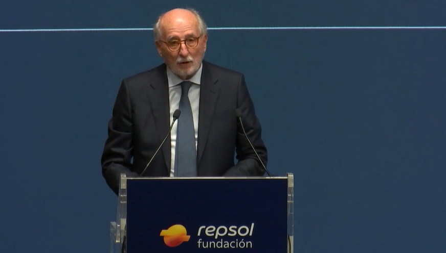 Antonio Brufau, presidente de Repsol, presidente de Repsol, en el discurso de apertura.