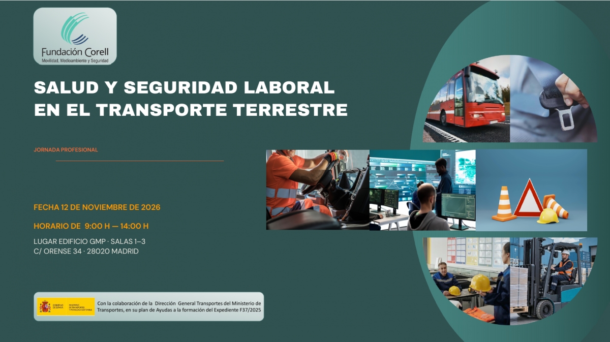 La Fundación Corell organiza una jornada sobre salud y seguridad laboral en el transporte