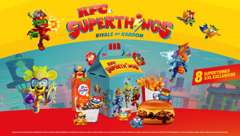 KFC lanza el menú de SuperThings con una colección inspirada en la película