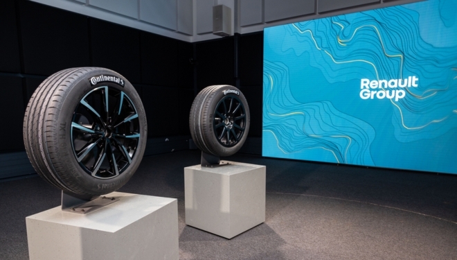 Continental desarrolla un neumático para Renault que aumenta la autonomía de sus eléctricos