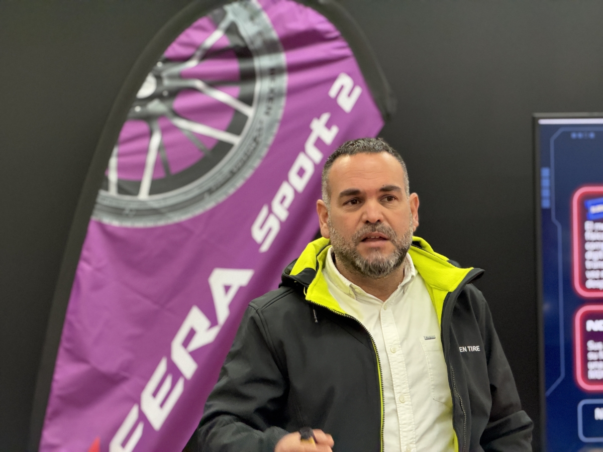 Óscar Chiquillo, responsable de BlackTire, durante la Convención 2026.
