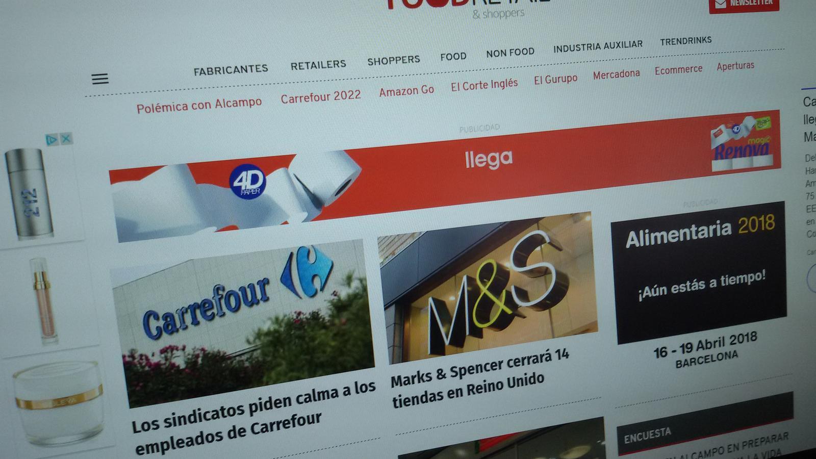 Nuevo récord en FoodRetail en enero: 70.000 usuarios únicos