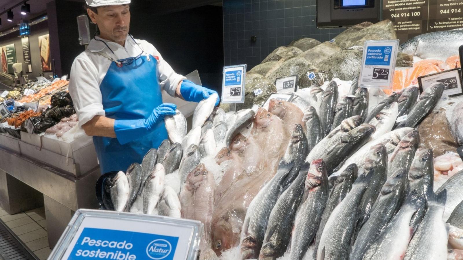 Nuevo sello sostenible para el pescado de Eroski