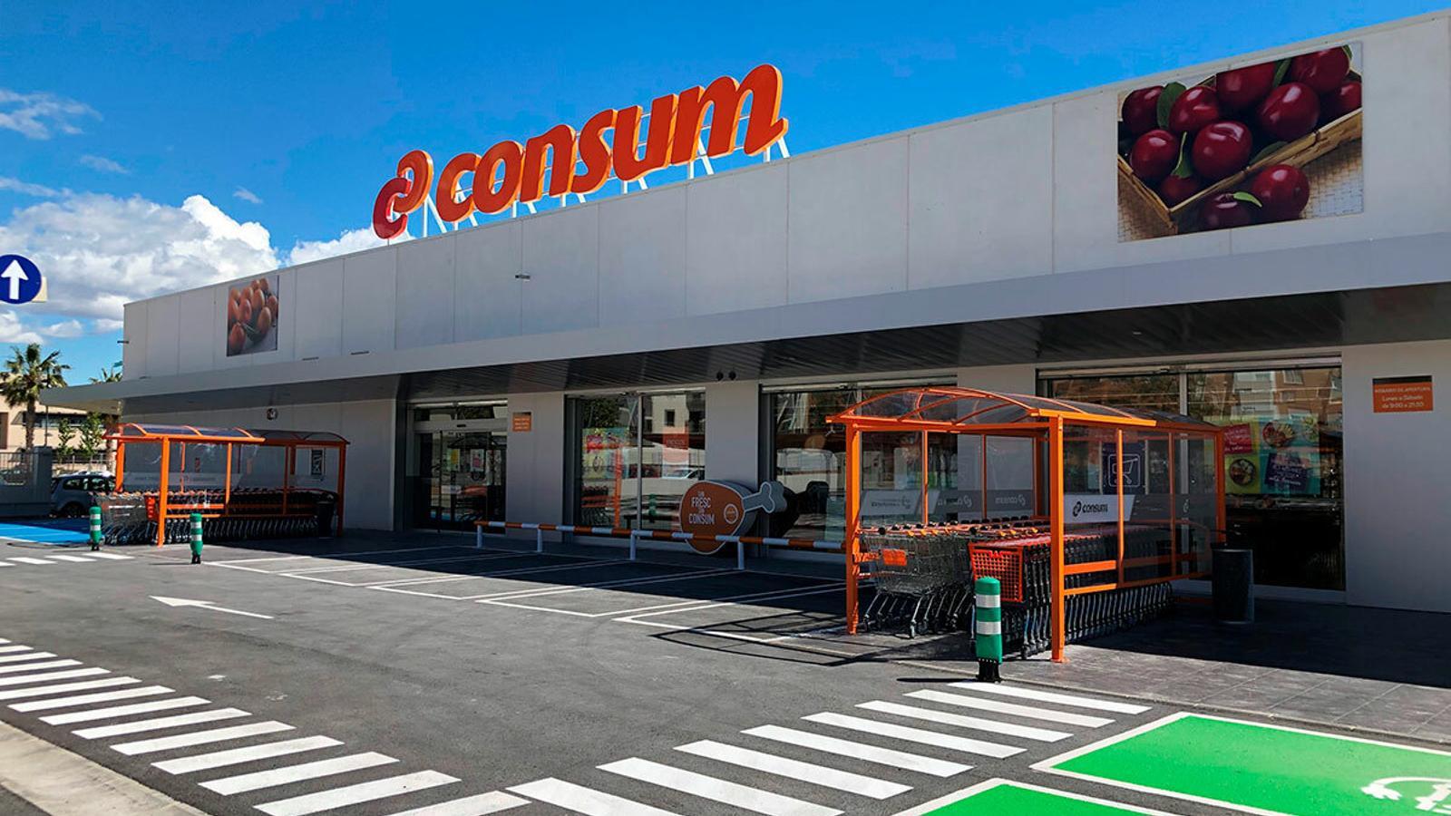Fachada del nuevo supermercado Consum en Paiporta (Valencia) - Consum