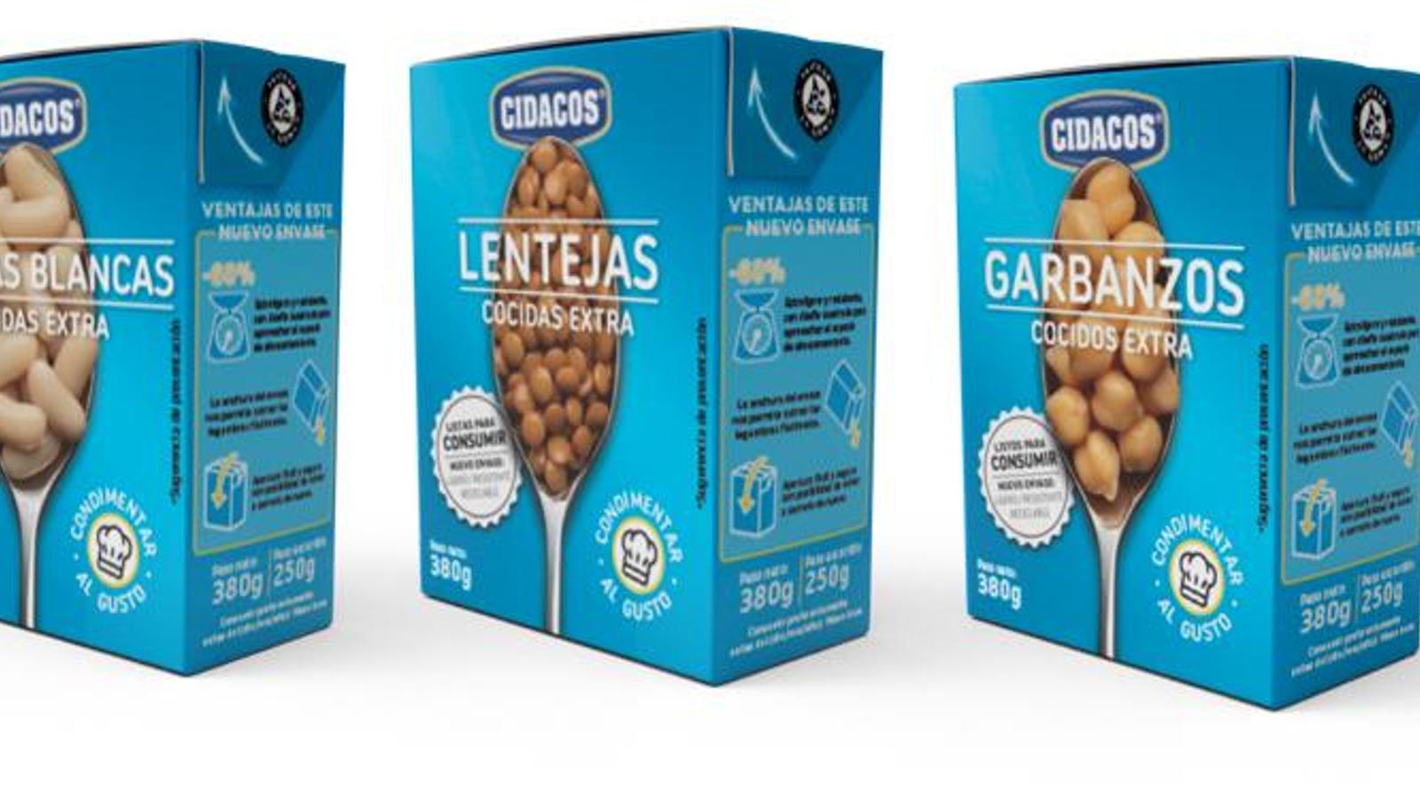 Cidacos lanza sus tradicionales legumbres cocidas en los envases de cartón de Tetra Pak
