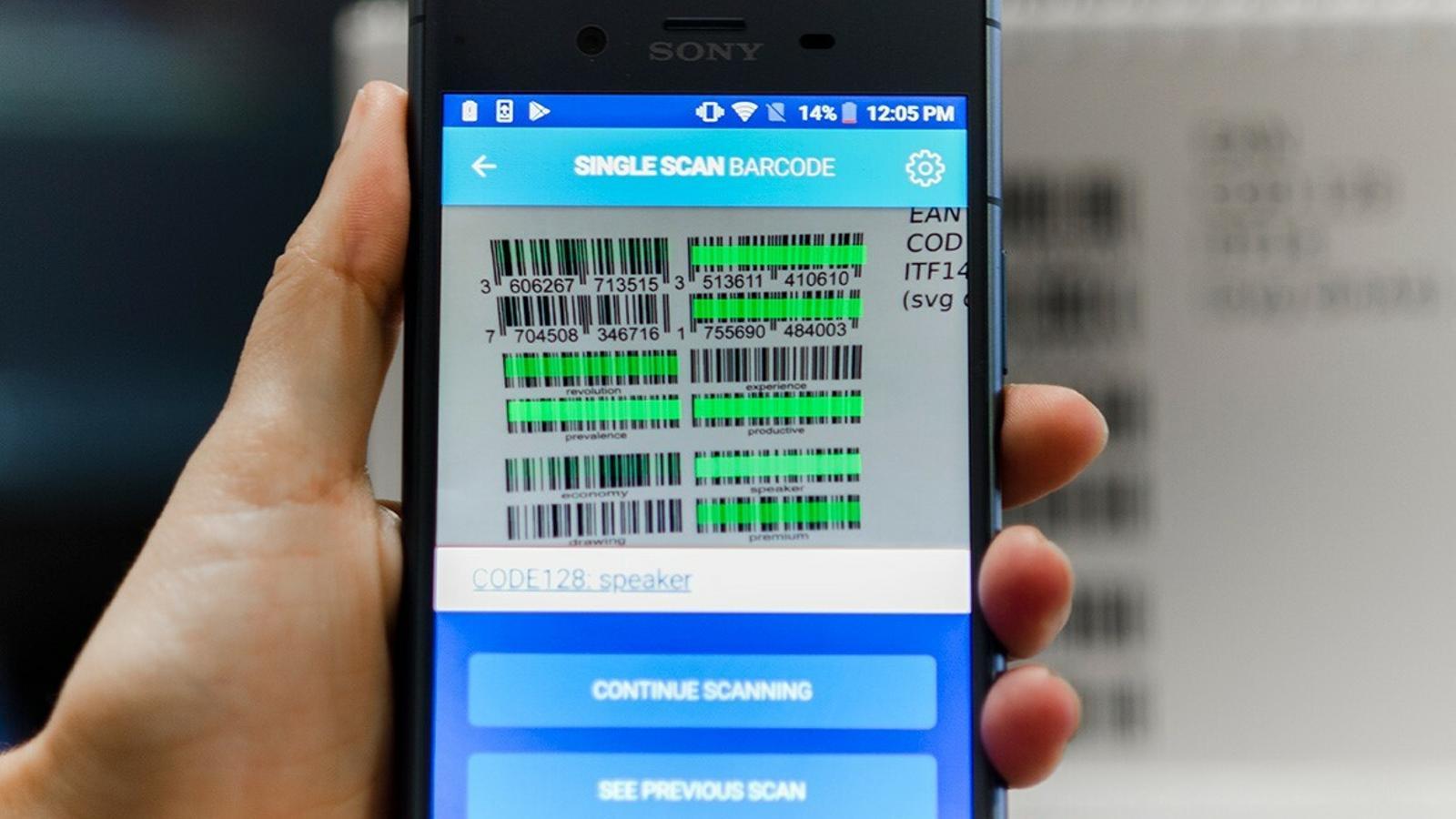 App de Wooptix para leer los códigos de barras - Wooptix