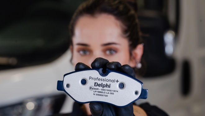 Delphi presenta su nueva gama de pastillas de freno Professional+ para vehículos comerciales ligeros  